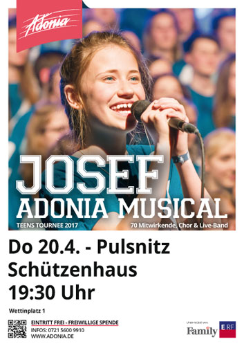 Adonia Musical in Pulsnitz - Herzliche Einladung